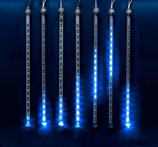 ULD-E2403-144/DTK BLUE IP44 METEOR Занавес светодиодный фигурный «Падающие звезды», соединяемый, 2х0