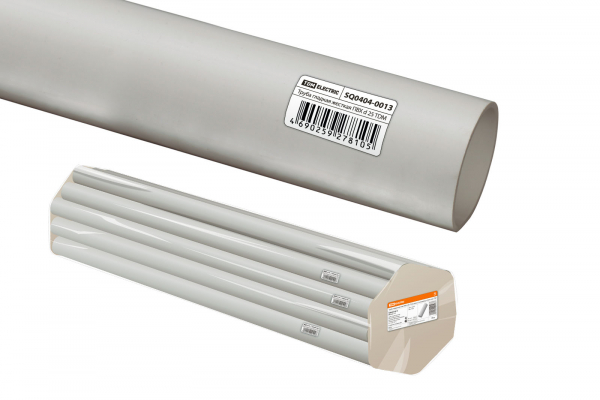 Труба гладкая жесткая ПВХ d 25 (74 м) длина 2 м индивид. штрихкод TDM